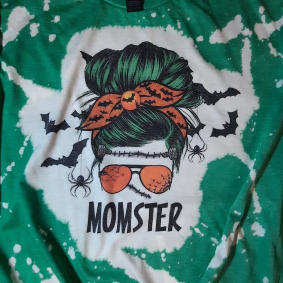 New -Large Unisex, Gildan, color Heather Green-Bleached Sublimation T-Shirt - Picture 2 of 3